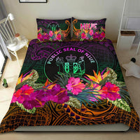 Niue Polynesian Bedding Set - Summer Hibiscus - Polynesian Pride