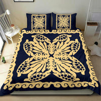 Hawaii Bedding Set - Hawaii Turtle Royal Indigo Bedding Set - Dey Style - Polynesian Pride