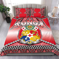 Polynesian Bedding Set - Tonga Coat Of Arms Pattern Duvet Cover Set - Polynesian Pride