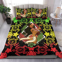 Polynesian Hawaii Duvet Cover Set - Hawaiian Girl Reggae - Polynesian Pride