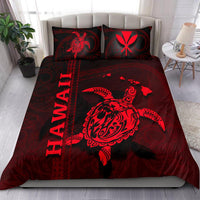 Polynesian Hawaii Duvet Cover Set - Turtle Hawaiian Red - Polynesian Pride
