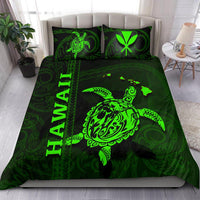 Polynesian Hawaii Duvet Cover Set - Turtle Hawaiian Green - Polynesian Pride