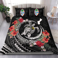 Polynesian Duvet Cover Set - Guam Bedding Set Polynesia Map Turtle Hibiscus - Polynesian Pride