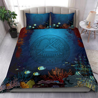 Polynesian Bedding Set - American Samoa Duvet Cover Set Under Sea - Polynesian Pride