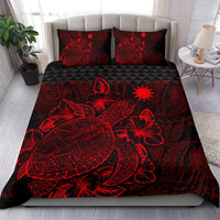 Polynesian Bedding Set - Nauru Duvet Cover Set Red Color - Polynesian Pride