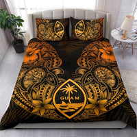 Polynesian Bedding Set - Guam Duvet Cover Sets - Gold Turtle Homeland Notext - Polynesian Pride