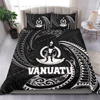 Vanuatu Polynesian Bedding Set - White Tribal Wave Black - Polynesian Pride