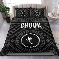 Chuuk Bedding Set - Chuuk Seal With Polynesian Tattoo Style ( Black) - Polynesian Pride