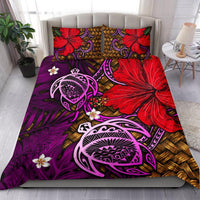 Hawaii Lauhala Hibiscus Polynesian Tropical Pink Bedding Set - Wake Style - AH - Polynesian Pride