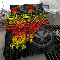 Polynesian Hawaii Duvet Cover Set - Reggae Turtle - Polynesian Pride