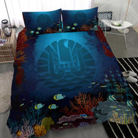 Polynesian Bedding Set - French Polynesia Duvet Cover Set Under Sea - Polynesian Pride