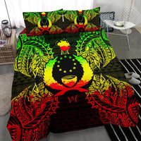 Polynesian Bedding Set - Pohnpei Duvet Cover Set Map Reggae - Polynesian Pride