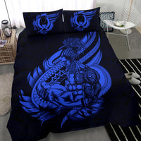 Polynesian Bedding Set - Pohnpei Duvet Cover Set Father And Son Blue Blue - Polynesian Pride