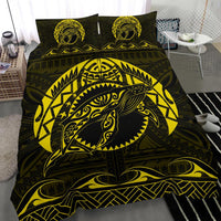 Hawaiian Polynesian Whale Bedding Set Yellow - Polynesian Pride