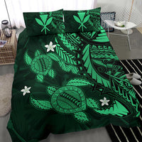 Hawaii Bedding Set - Hawaii Polynesian Turtle Hibiscus Bedding Set - Green - Polynesian Pride