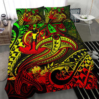 Vanuatu Polynesian Bedding Set - Reggae Shark Polynesian Tattoo - Polynesian Pride