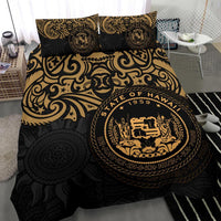 Hawaii Bedding Set - Hawaii Seal Pride Style (Gold) - Polynesian Pride