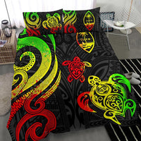Guam Polynesian Bedding Set - Reggae Tentacle Turtle - Polynesian Pride