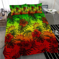 Polynesian Bedding Set - Reggae Hibiscus Patterns - Polynesian Pride