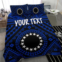 Cook Island Personalised Bedding Set - Seal With Polynesian Tattoo Style ( Blue) - Polynesian Pride