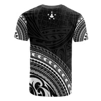 Austral Islands All Over T Shirt Austral Islands Flag Polynesian Tribal Black Version - Polynesian Pride
