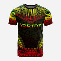 Austral Islands Custom T Shirt Austral Islands Flag Polynesian Chief Tattoo Reggae Version - Polynesian Pride