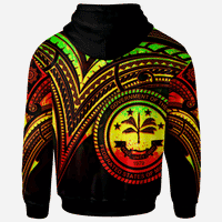 Federated States of Micronesia Hoodie Reggae Color Cross Style - Polynesian Pride