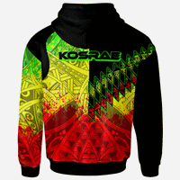 Kosrae Hoodie Reggage Color Symmetry Style - Polynesian Pride