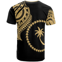 Chuuk State T Shirt Chuuk State Tatau Gold Patterns - Polynesian Pride