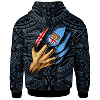Fiji Hoodie Fiji In Me (Blue) - Polynesian Pride