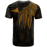 Tokelau Polynesian T Shirt Polynesian Wings (Golden) - Polynesian Pride