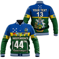 (Custom Text and Number) Solomon Islands National Day Baseball Jacket Independence Day Tapa Pattern LT13 Unisex Green - Polynesian Pride