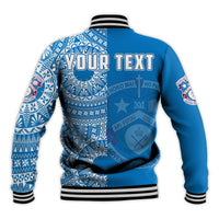 (Custom Personalised) Apifoou Tonga College Baseball Jacket Tongan Ngatu Pattern LT14 - Polynesian Pride