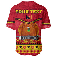 (Custom Personalised) Papua New Guinea Christmas Baseball Jersey Bird Of Paradise Bikpela Hamamas Blong Dispela Krismas LT14 - Polynesian Pride