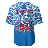 Samoa Rugby Baseball Jersey Toa Samoa Polynesian Pacific Blue Version LT14 - Polynesian Pride