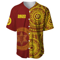 (Custom Text And Number) Tonga High School Baseball Jersey Class Of Year Tongan Ngatu Pattern LT14 - Polynesian Pride