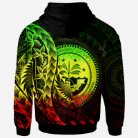 Federated States of Micronesia Hoodie Custom Polynesian Pattern Style Reggae Color - Polynesian Pride
