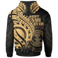Northern Mariana Islands Hoodie Gold Polynesian Patterns Best CNMI Ever - Polynesian Pride