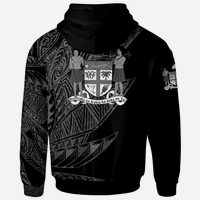 Fiji Zip Hoodie Legends Are Born In White Color - Polynesian Pride