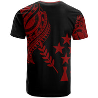 Kosrae State Custom T Shirt Kosrae State Tatau Red Patterns - Polynesian Pride
