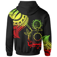 Cook Islands Custom Hoodie Cook Islands Tatau Reggae Patterns - Polynesian Pride