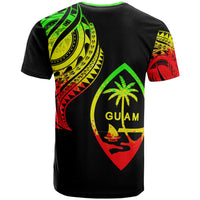 Guam T Shirt Guam Tatau Reggae Patterns With Coat of Arms - Polynesian Pride