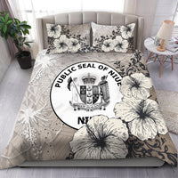 Niue Bedding Set - Vintage Luxury Floral Style Nude - Polynesian Pride