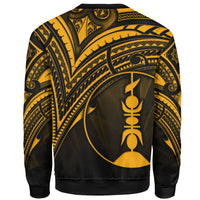 New Caledonia Sweatshirt - Cross Style Gold Color - Polynesian Pride