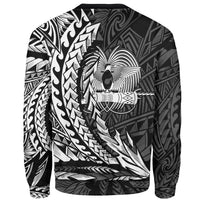 Papua New Guinea Sweatshirt - Wings Style White Color - Polynesian Pride
