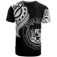 Hawaii T Shirt Hawaii Tatau White Patterns - Polynesian Pride