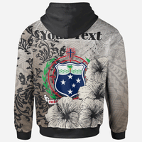 Samoa Hoodie Custom Vintage Luxury Floral Style - Polynesian Pride