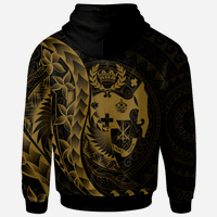 Tonga Hoodie Polynesian Pattern Style Gold Color - Polynesian Pride