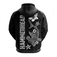 Hawaii Hammerhead Shark Hibiscus Hawaii Pattern Hoodie LT2 - Polynesian Pride