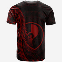 Yap T Shirt Custom Polynesian Pattern Style Red Color - Polynesian Pride